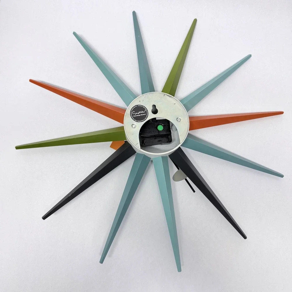 Authentic George Nelson Vitra Sunburst Clock Multi Color Mid Century Modern MCM⁠